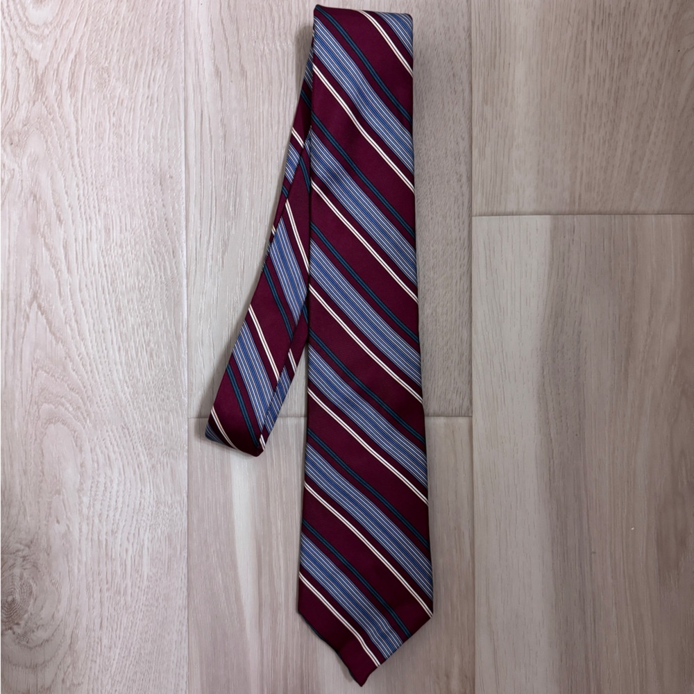 VTG Yves Saint Laurent Silk Striped Tie